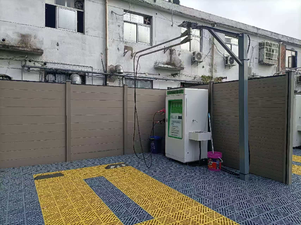 便民洗车场“安家”冶金新村 居民幸福感“再升级”